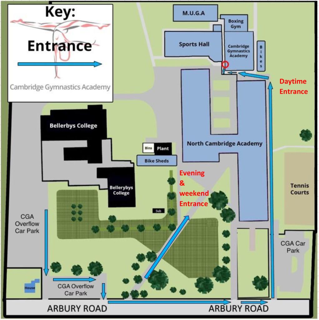 Car Park and Entrance Map 2023